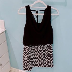 Black and White Party Dress